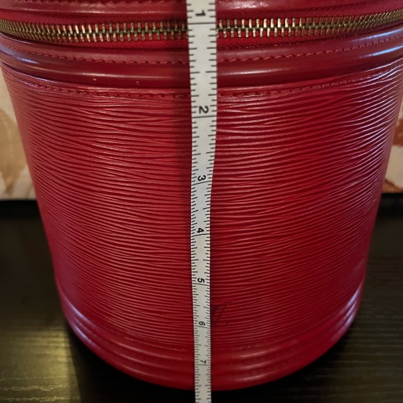 Louis Vuitton Cannes M48037 Castilian Red Epi Vanity Bag AS0975 - Picture 10 of 16